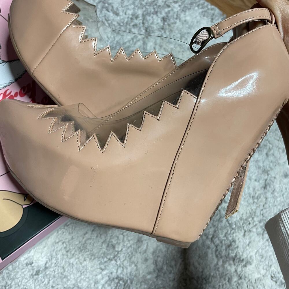 Jeffrey Campbell Audrey Two Platform Wedge Heels Size 7 - Picture 9 of 10
